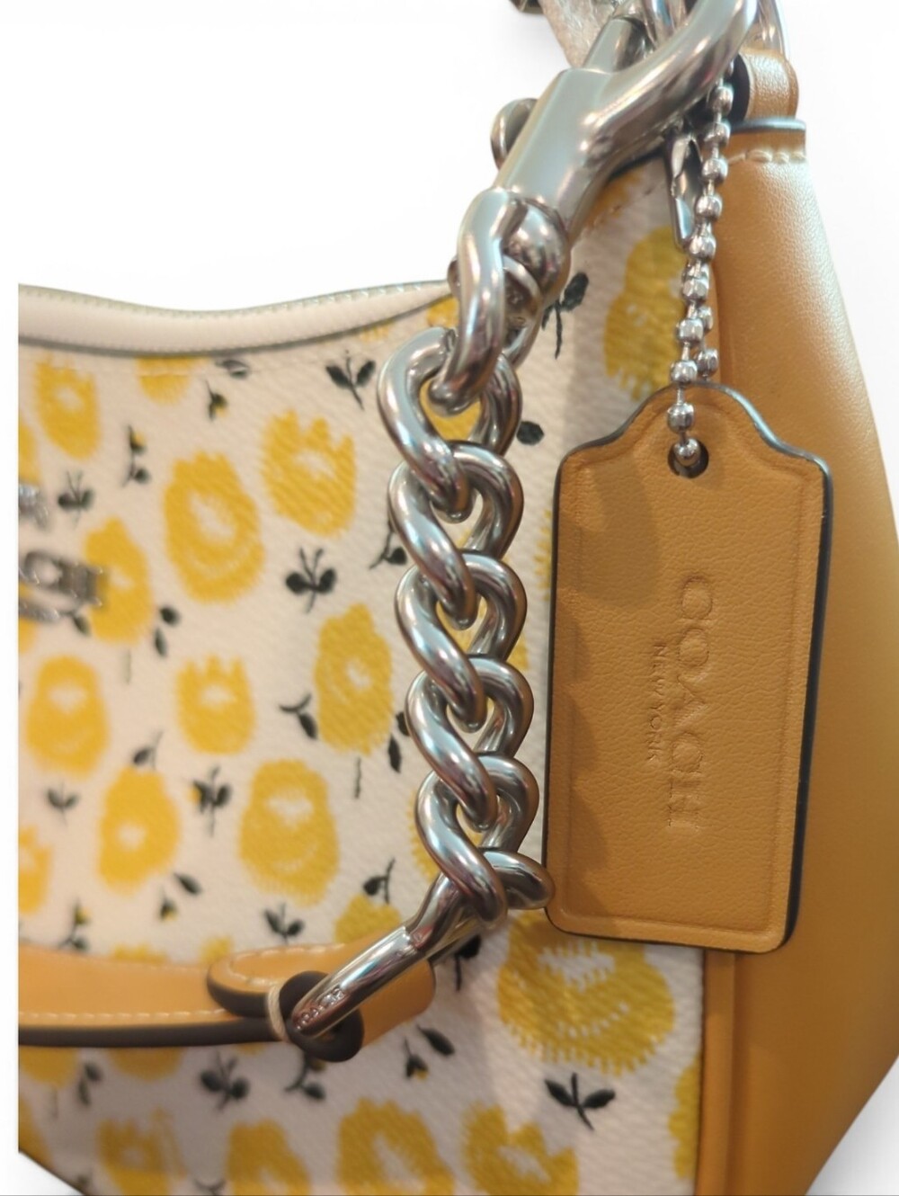 NWT Coach Teri Shoulder Crossbody Bag in Chalk/Buttercup - CB149 - Picture 3 of 8
